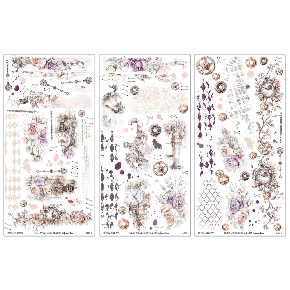 49 & Market - Echoes Of Time - Rub-On Transfer Set - Image 2