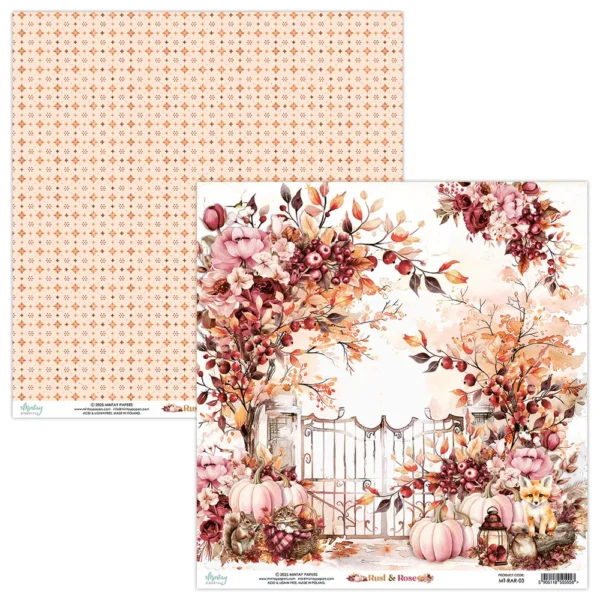Mintay Papers - Rust & Rose - 12×12″ Paper Set - Image 4