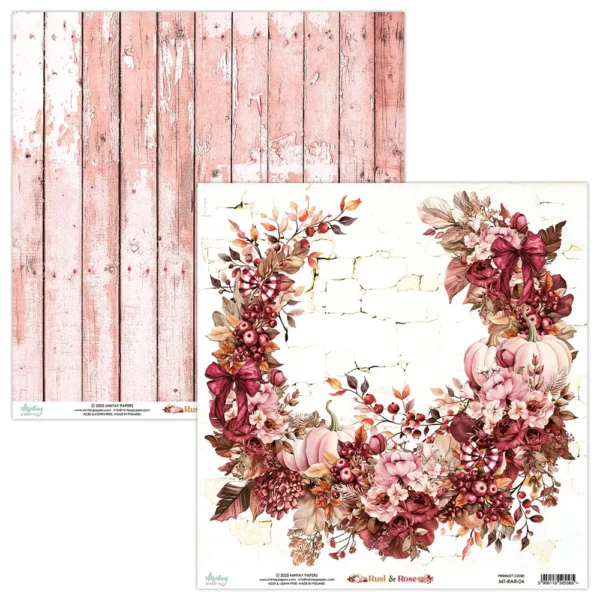 Mintay Papers - Rust & Rose - 12×12″ Paper Set - Image 2