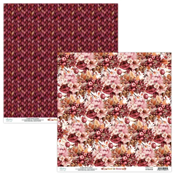 Mintay Papers - Rust & Rose - 12×12″ Paper Set - Image 5