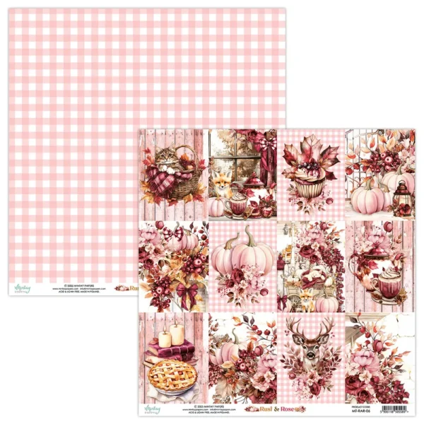 Mintay Papers - Rust & Rose - 12×12″ Paper Set - Image 7