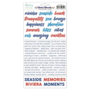 Mintay Papers - Riviera Moments - Paper Stickers, Words
