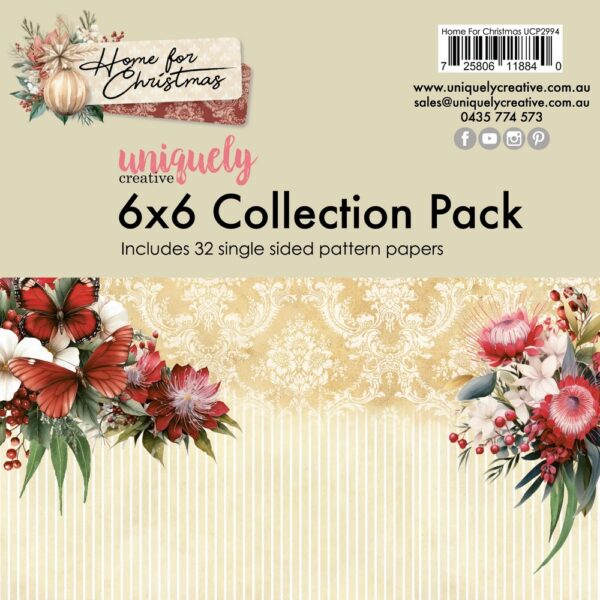 Uniquely Creative - Home for Christmas - 6x6" Collection Pack