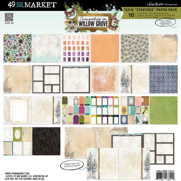 49 & Market - Curiosities In Willow Grove - 12×12 Starters Collection Pack