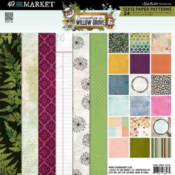 49 & Market - Curiosities In Willow Grove - 12×12 Paper Pad