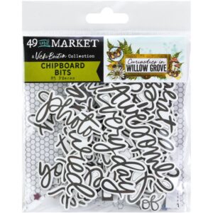 49 & Market - Curiosities In Willow Grove - Chipboard Bits