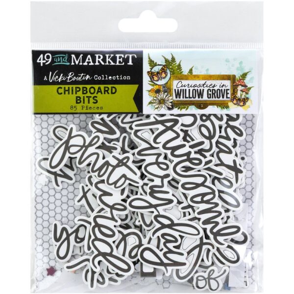 49 & Market - Curiosities In Willow Grove - Chipboard Bits