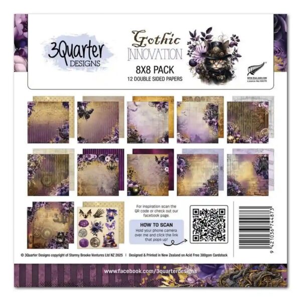 3Quarter Designs - Gothic Innovation - 8x8 Paper Pack