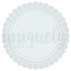 Uniquely Creative - Heart & Soul - Light Blue Lacey Circle Decorative Base Layer