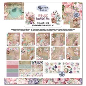 3Quarter Designs - Share Positivi-Tea - 12x12 Collection Kit