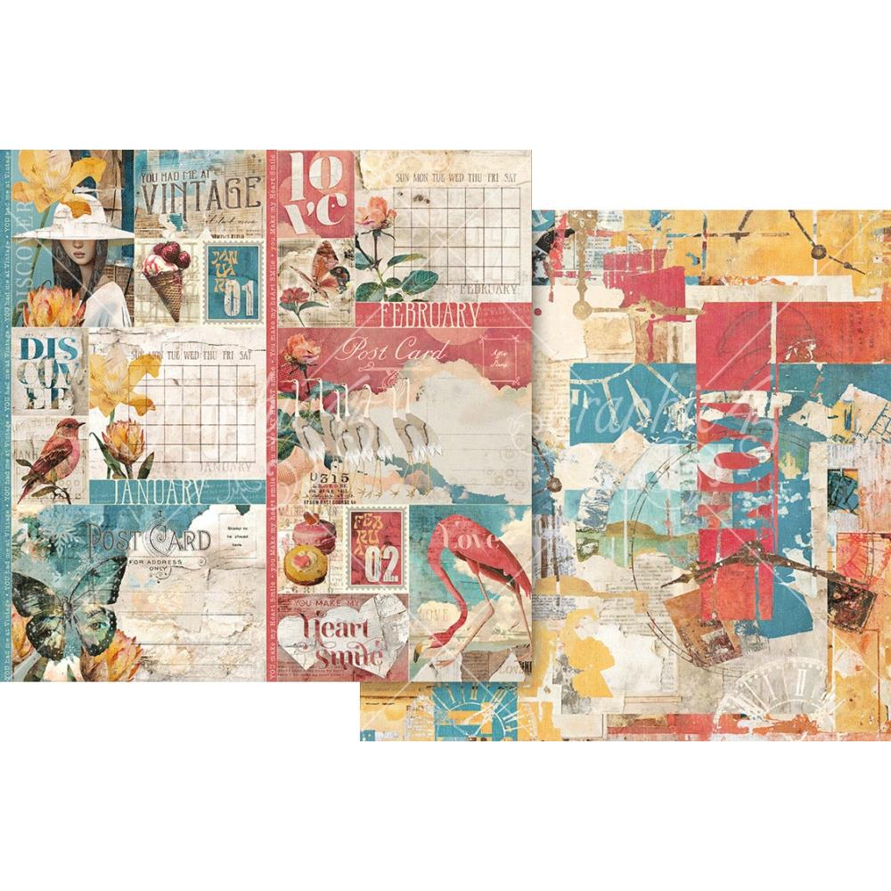 Graphic 45 - Journaling Through Time - Collection Pack 12"x12" - Image 7