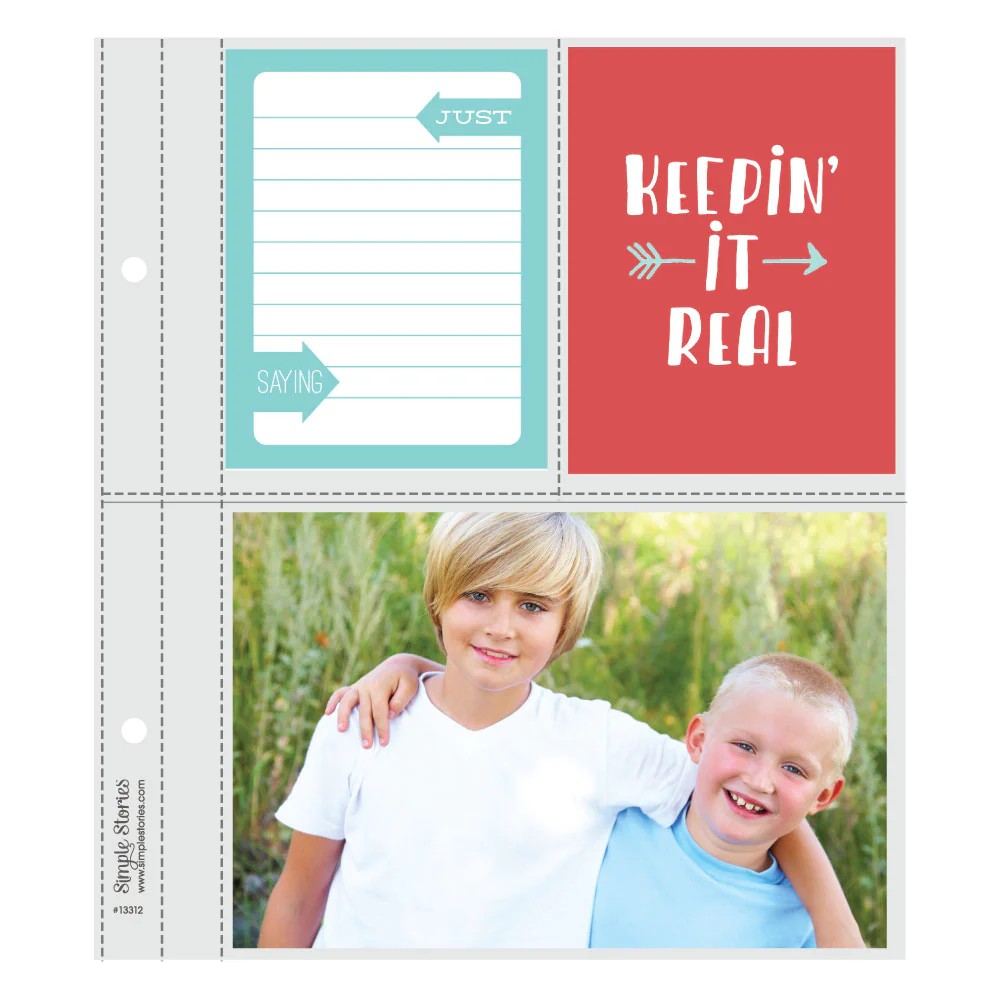 Simple Stories - Pocket Pages For 6"X8" Flipbooks - 3x4/4x6 Pockets - Image 2