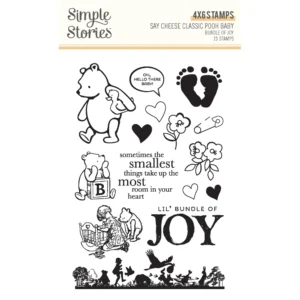Simple Stories - Classic Pooh Baby - Stamp Set, Bundle Of Joy