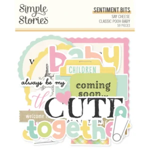 Simple Stories - Classic Pooh Baby - Sentiment Bits