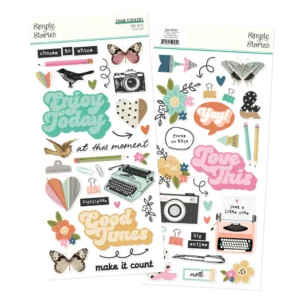 Simple Stories - Take Note - Foam Stickers