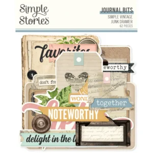 Simple Stories - Simple Vintage Junk Drawer - Journal Bits