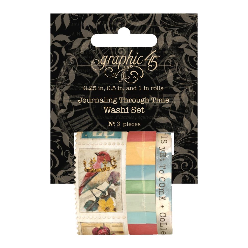 Graphic 45 - Journaling Through Time - Washi Tape Set