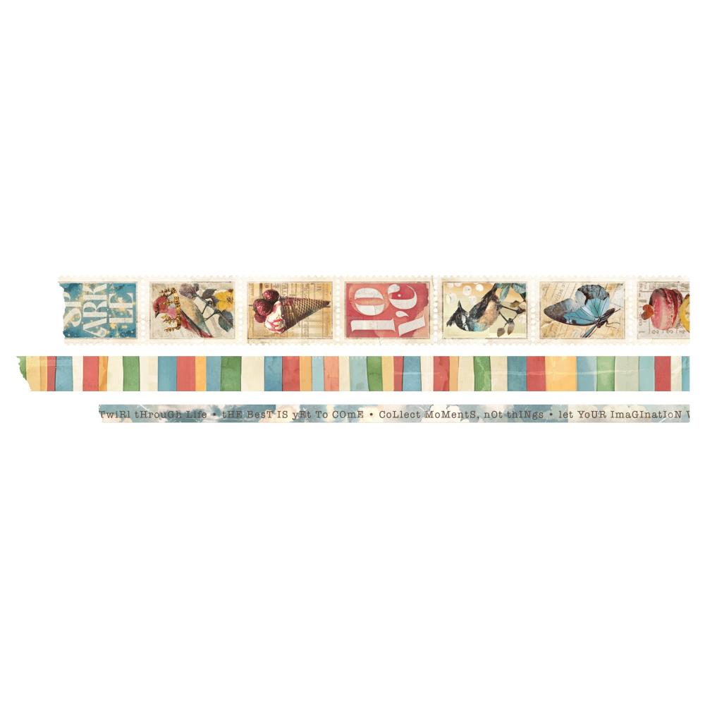 Graphic 45 - Journaling Through Time - Washi Tape Set - Image 2