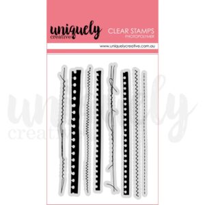 Uniquely Creative - Dressed in Daydreams - Photopolymer Stamp, Ripped & Stitched