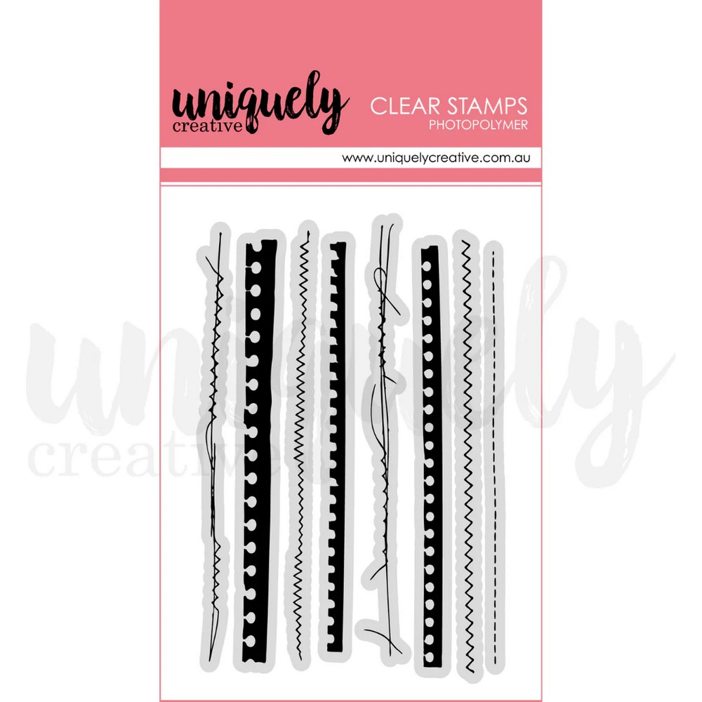 Uniquely Creative - Dressed in Daydreams - Photopolymer Stamp, Ripped & Stitched