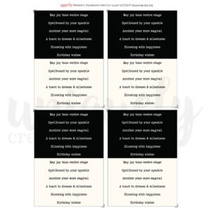 Uniquely Creative - Dressed in Daydreams - Mini Cut-a-Part Sheet