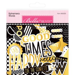 Bella Blvd - Let's Celebrate - Ephemera, Words