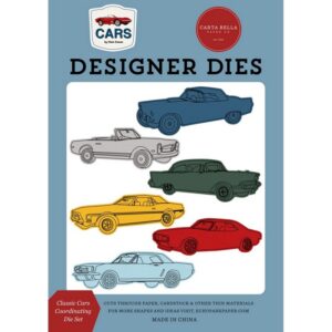 Carta Bella - Cars - Coordinating Medium Die Set, Classic Cars