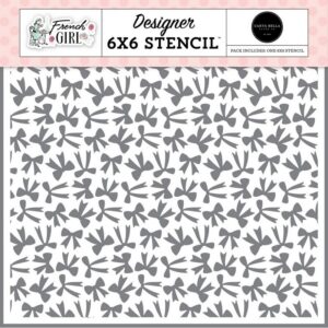 Carta Bella - French Girl - Stencil, Better With A Bow