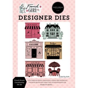 Carta Bella - French Girl - Coordinating Small Die Set, French Streets