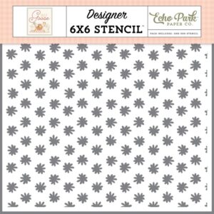 Carta Bella - Silly Goose - Stencil, Be Silly Flowers