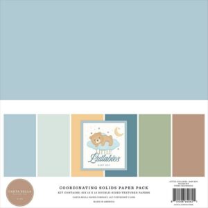 Carta Bella - Little Lullabies, Baby Boy - Solids Kit 12″X12″