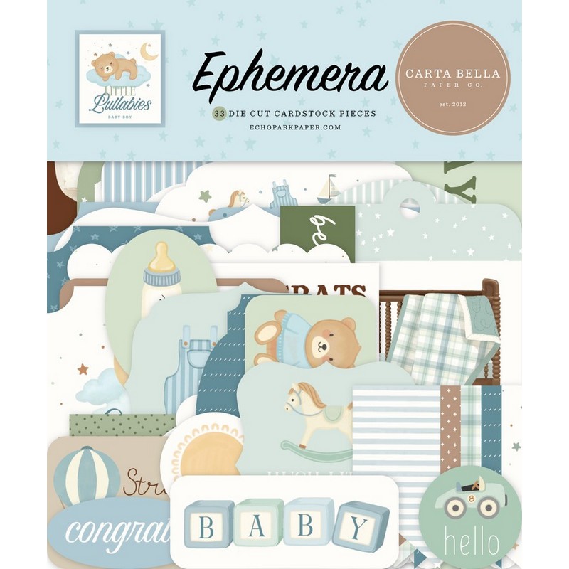 Carta Bella - Little Lullabies, Baby Boy - Ephemera