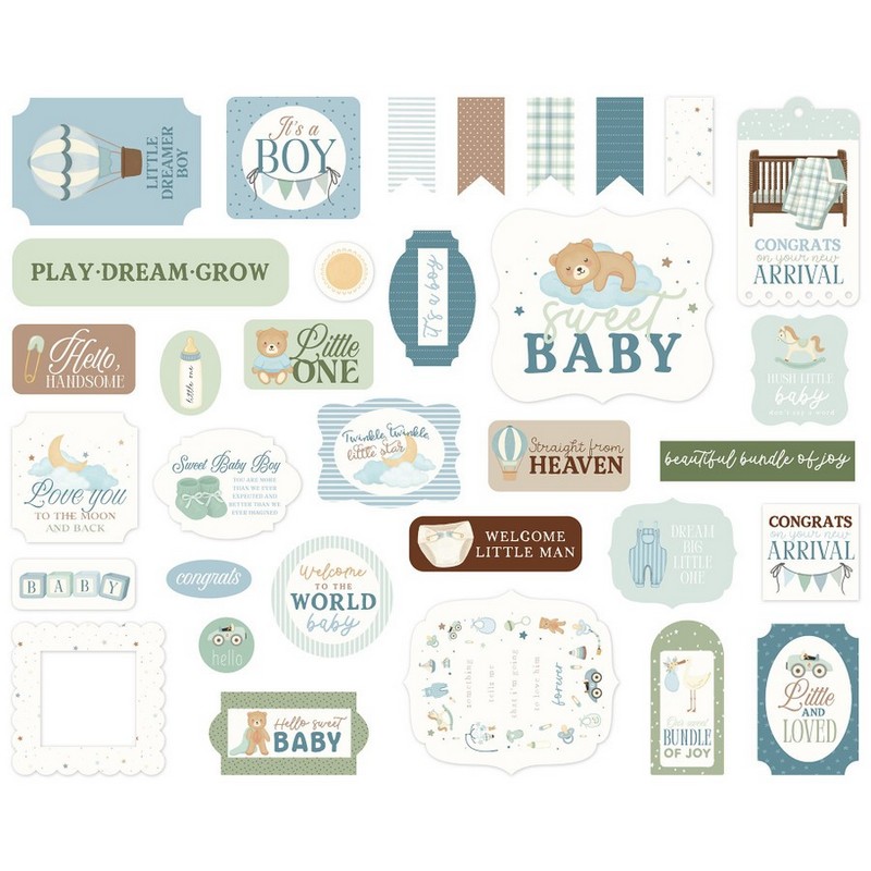 Carta Bella - Little Lullabies, Baby Boy - Ephemera - Image 2