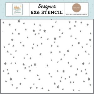 Carta Bella - Little Lullabies, Baby Boy - Stencil, Scatter Stars
