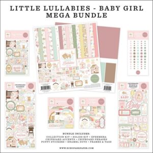 Carta Bella - Little Lullabies, Baby Girl - Mega Bundle