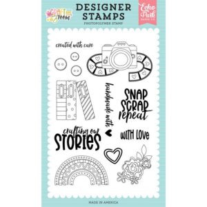 Carta Bella - Craft Room - Stamp Set, Created With Care