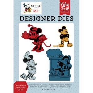 Echo Park - Mouse & Me - Coordinating Medium Die Set, Captain Mouse