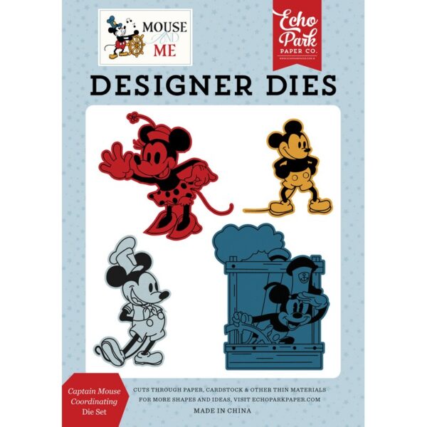 Echo Park - Mouse & Me - Coordinating Medium Die Set, Captain Mouse