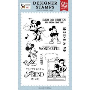 Echo Park - Mouse & Me - Stamp Set, Vintage Mouse Sweetheart