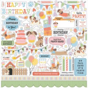 Echo Park - Party Animal - Cardstock Stickers12"X12"