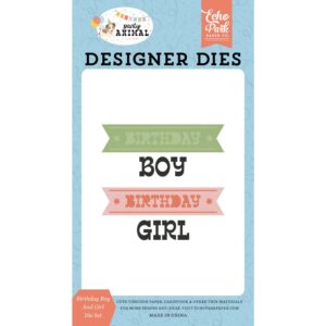 Echo Park - Party Animal - Small Die Set, Birthday Boy And Girl