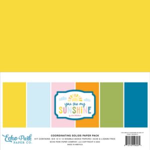 Echo Park - You Are My Sunshine - Solids Kit 12"X12"