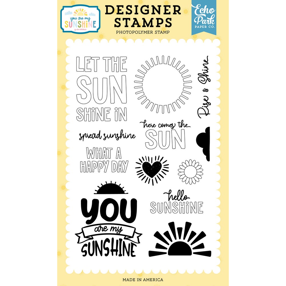 Echo Park - You Are My Sunshine - Stamp Set, Let The Sunshine In
