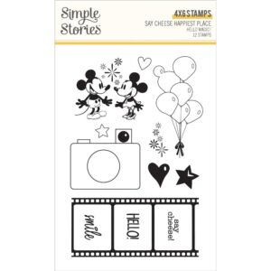 Simple Stories - Happiest Place - Stamp Set, Hello Magic