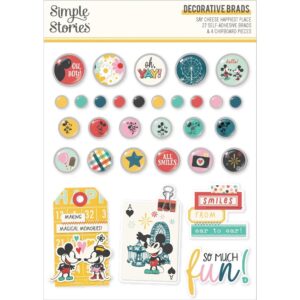 Simple Stories - Happiest Place - Decorative Brads