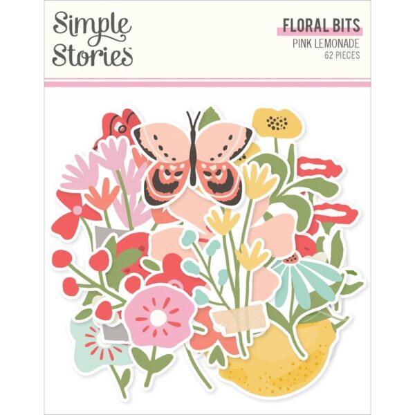 Simple Stories - Pink Lemonade - Floral Bits