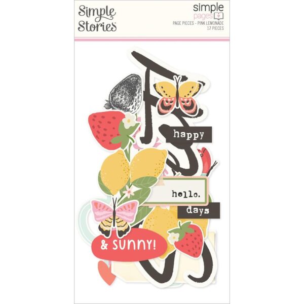 Simple Stories - Pink Lemonade - Page Pieces