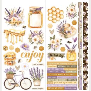 Simple Stories - Simple Vintage Lavender Fields - Cardstock Stickers 12×12″, Icons