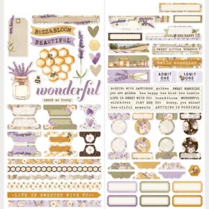 Simple Stories - Simple Vintage Lavender Fields - Cardstock Stickers 12×12″, Basics
