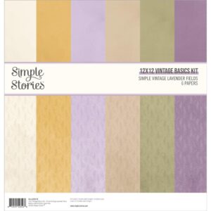 Simple Stories - Simple Vintage Lavender Fields - Basics Kit 12x12"